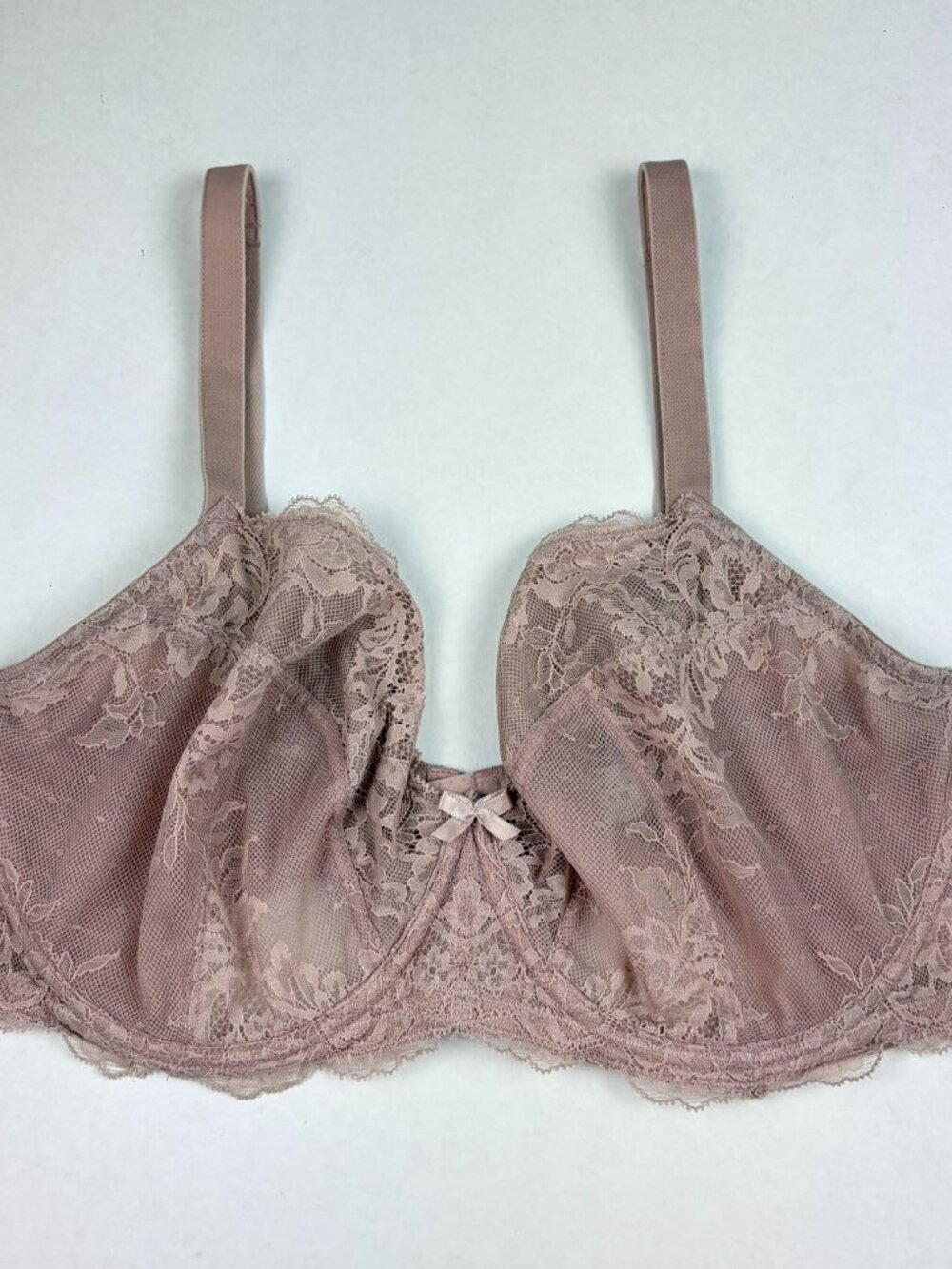 Panache Ana Plunge Lace Bra in Dusty Pink Size 36J